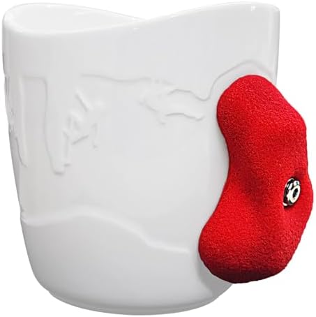 TWO STONES Rock Climbing Kaffeebecher für Kletterer - Geschenkidee (weiß + rot)  
TWO STONES Rock Climbing Kaffeebecher 