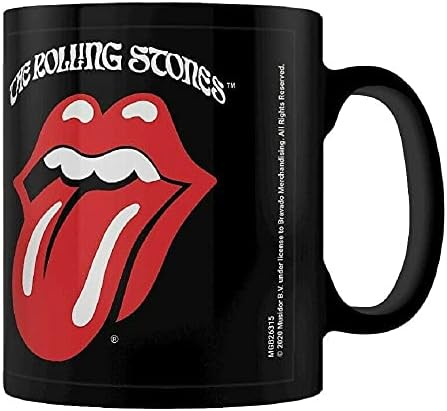 Pyramid International MGB26315 Retro Tongue Kaffeebecher The Rolling Stones Black Keramik Kaffeebecher,Vintage Design,St
