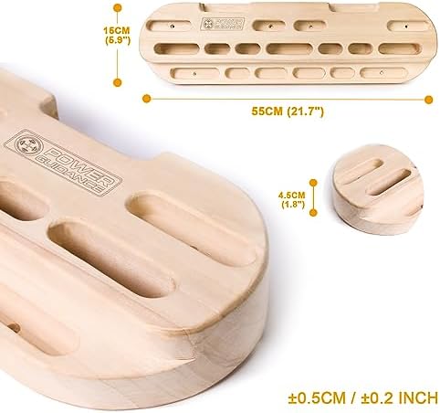 POWER GUIDANCE Trainingsboard für Einsteiger im Klettertraining - Griffbrett mit.popup Funktionen & Boulder Trainingsger