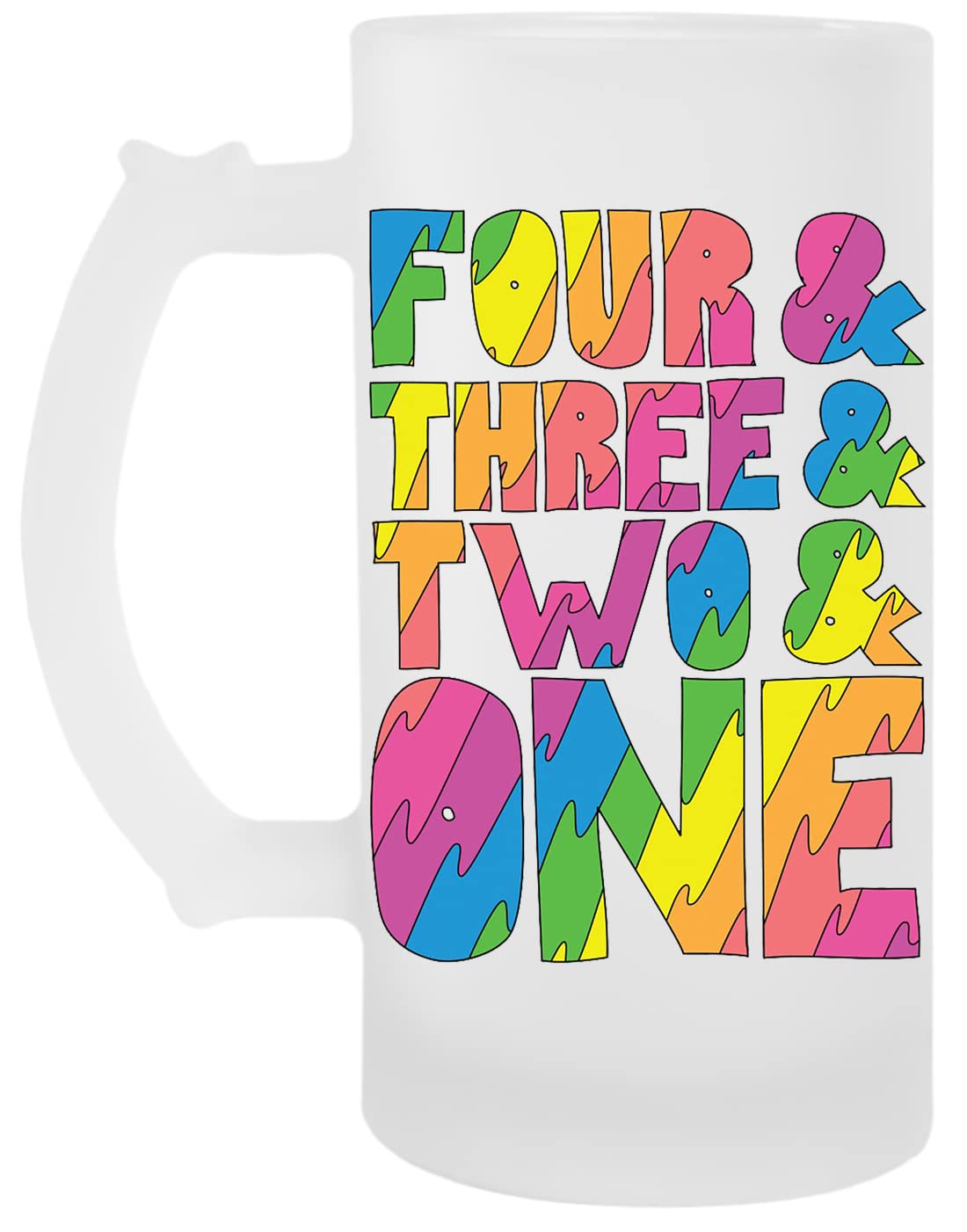 Four Three Two One Intro Transparenter Bierbecher für Erwachsene zum Trinken bei der Party
| Four Three Two One Intro T