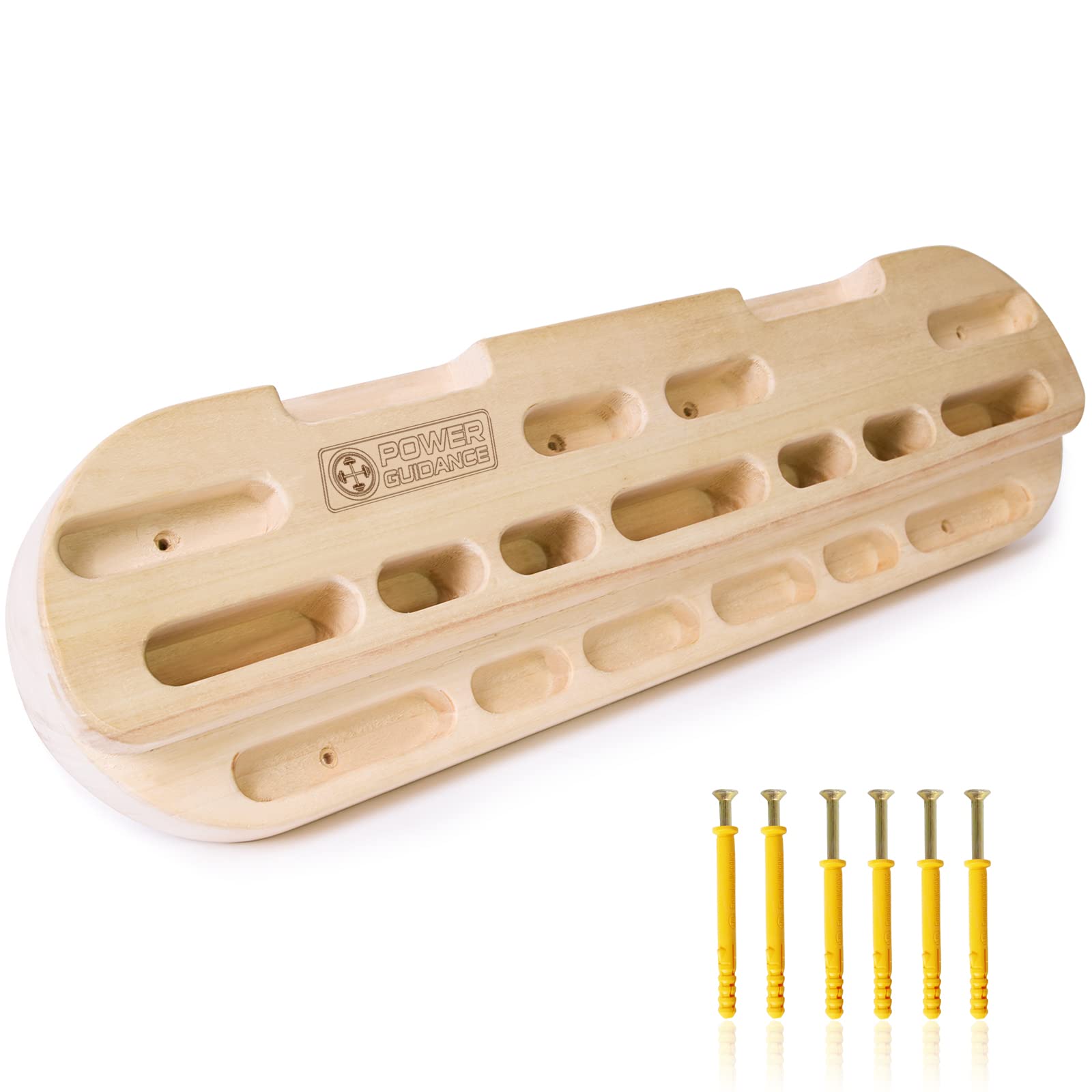 POWER GUIDANCE Trainingsboard für Einsteiger im Klettertraining - Griffbrett mit.popup Funktionen & Boulder Trainingsger