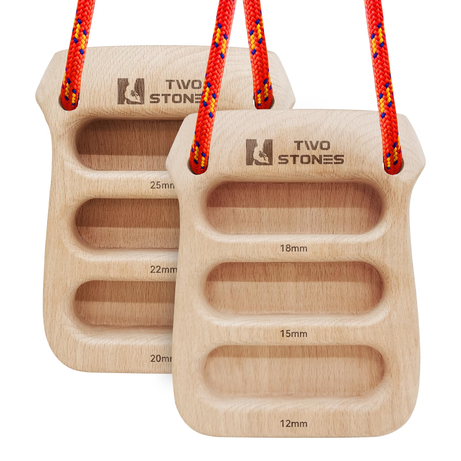 TWO STONES tragbares Hangboard für Bouldertraining Kletterersatztraining rutschfest und leicht, Trainingsschleudertextil