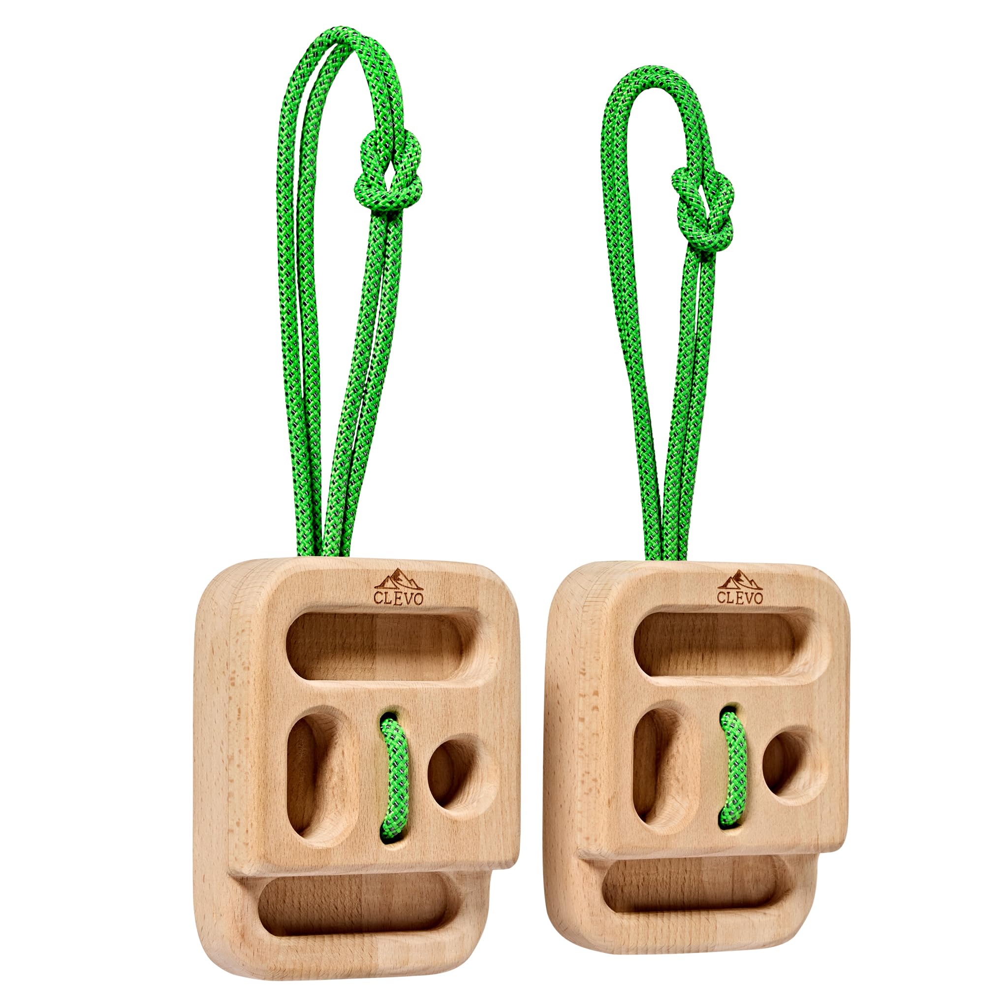 CLEVO - Finger Bloc Mini für Bouldern & Klettern – Kompaktes Griffbrett-Trainer aus Holz – Portables Pinchblock-Griff & 